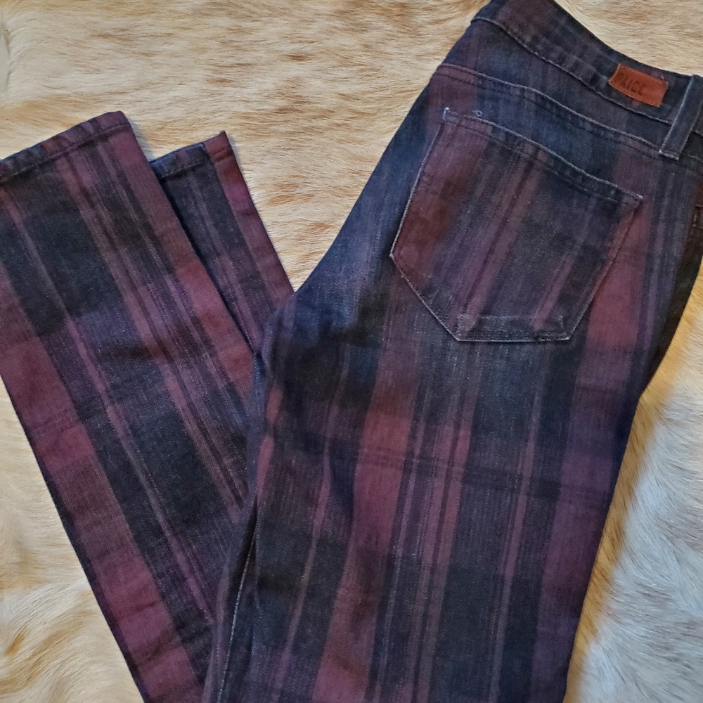 Paige ankle striped jeans size 27